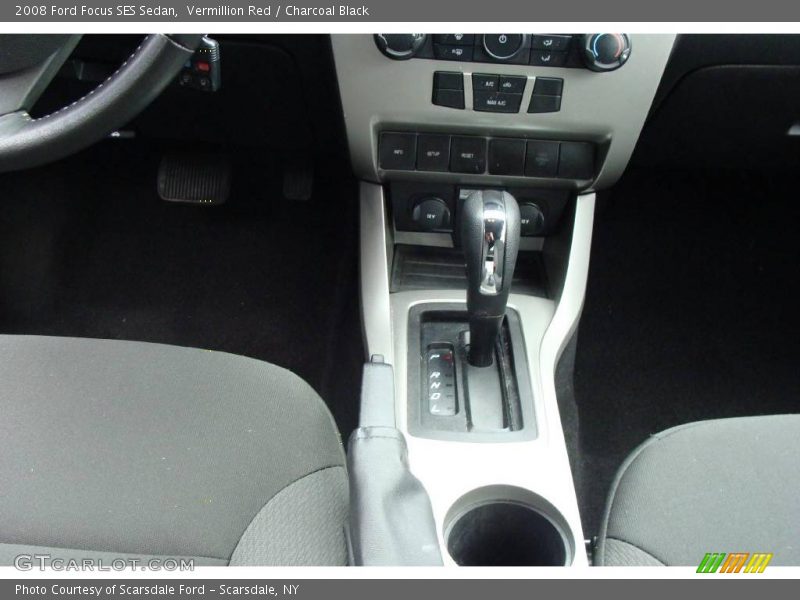 Vermillion Red / Charcoal Black 2008 Ford Focus SES Sedan