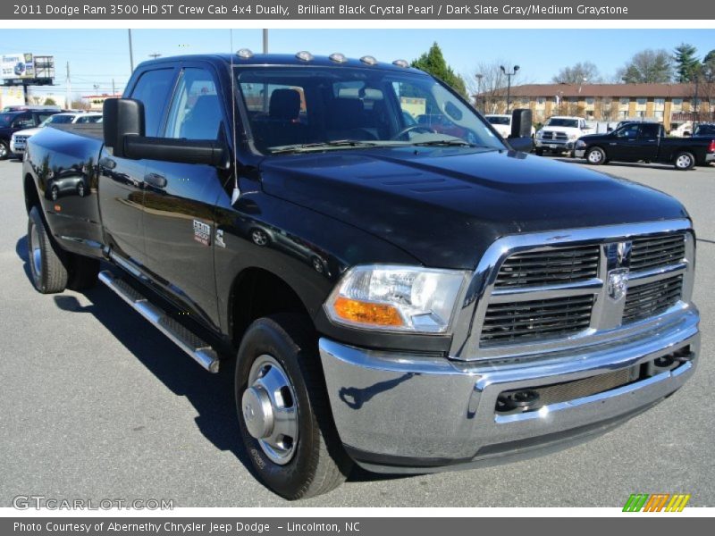 Front 3/4 View of 2011 Ram 3500 HD ST Crew Cab 4x4 Dually