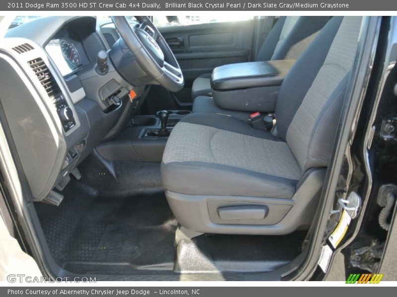 Brilliant Black Crystal Pearl / Dark Slate Gray/Medium Graystone 2011 Dodge Ram 3500 HD ST Crew Cab 4x4 Dually