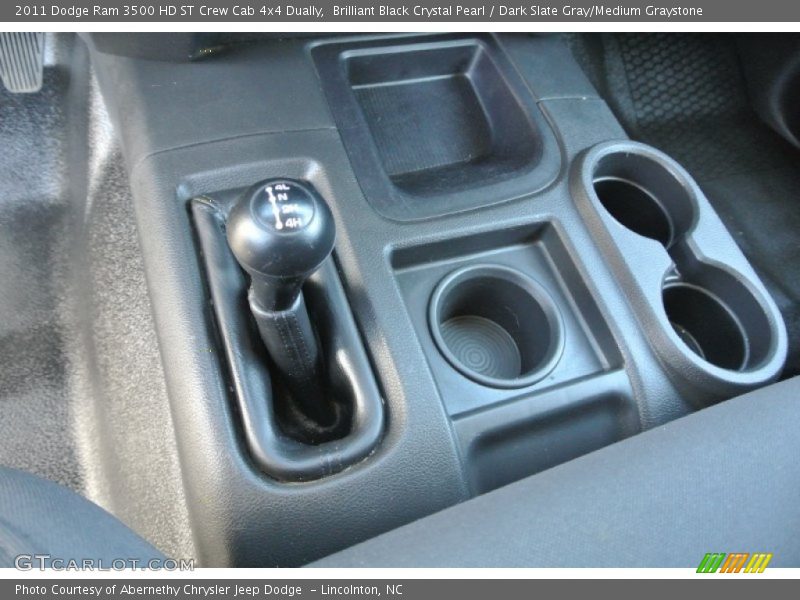 Brilliant Black Crystal Pearl / Dark Slate Gray/Medium Graystone 2011 Dodge Ram 3500 HD ST Crew Cab 4x4 Dually