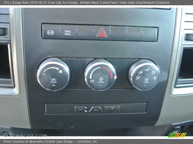 Brilliant Black Crystal Pearl / Dark Slate Gray/Medium Graystone 2011 Dodge Ram 3500 HD ST Crew Cab 4x4 Dually