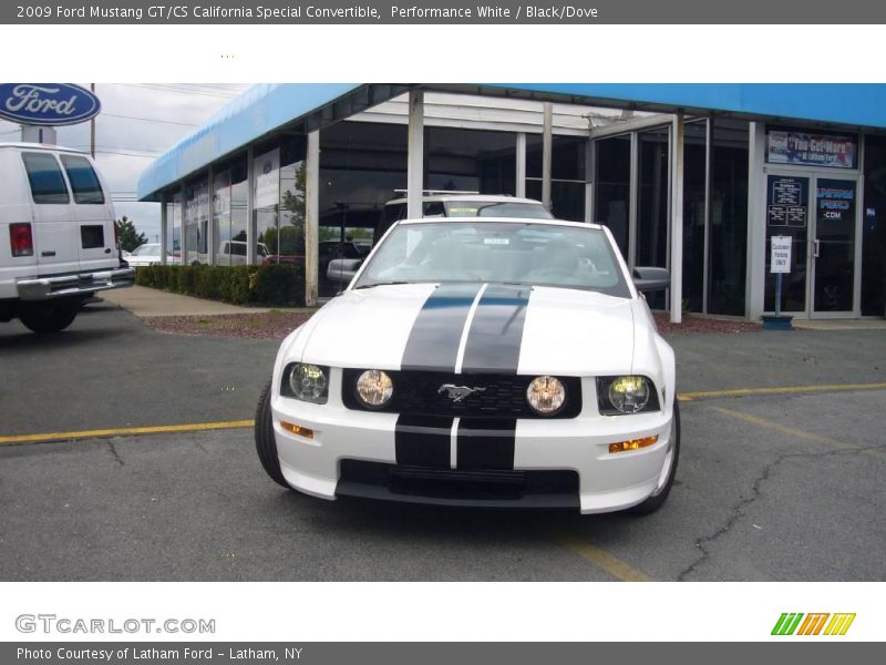 Performance White / Black/Dove 2009 Ford Mustang GT/CS California Special Convertible