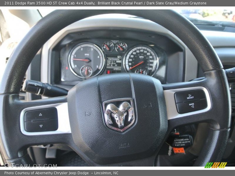 Brilliant Black Crystal Pearl / Dark Slate Gray/Medium Graystone 2011 Dodge Ram 3500 HD ST Crew Cab 4x4 Dually