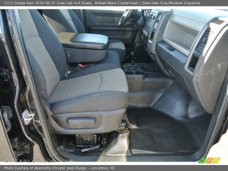 Brilliant Black Crystal Pearl / Dark Slate Gray/Medium Graystone 2011 Dodge Ram 3500 HD ST Crew Cab 4x4 Dually