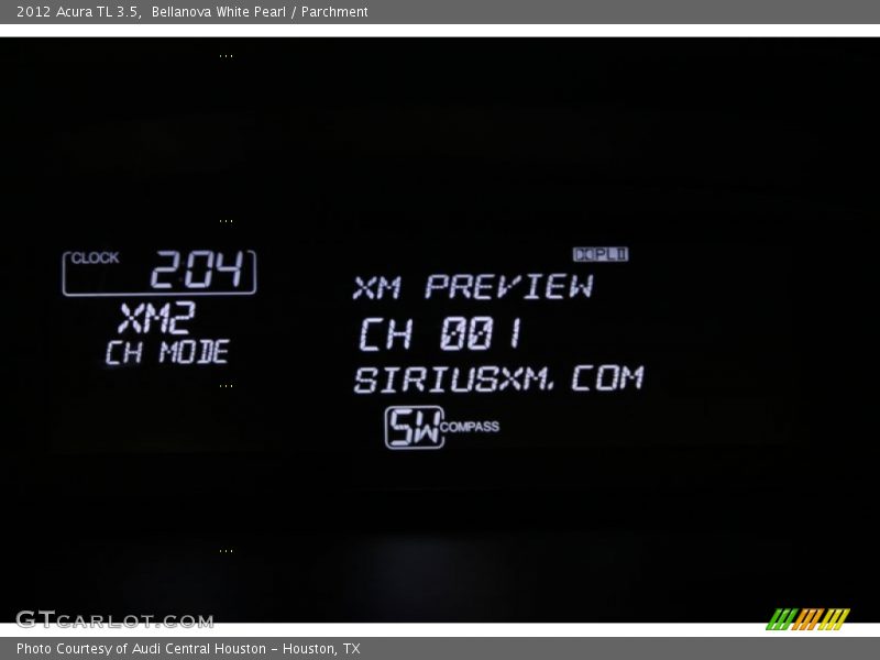 Bellanova White Pearl / Parchment 2012 Acura TL 3.5