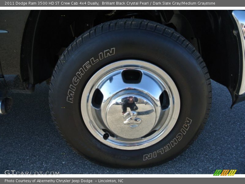 Brilliant Black Crystal Pearl / Dark Slate Gray/Medium Graystone 2011 Dodge Ram 3500 HD ST Crew Cab 4x4 Dually