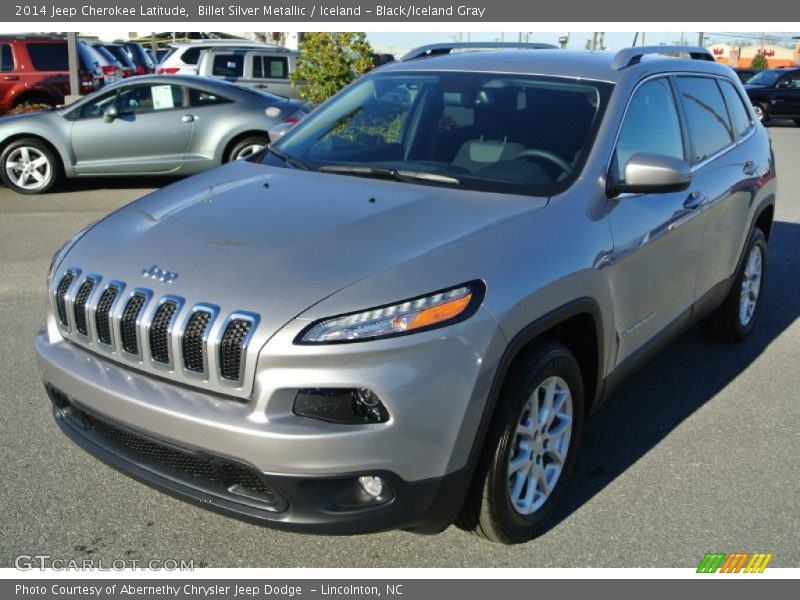 Billet Silver Metallic / Iceland - Black/Iceland Gray 2014 Jeep Cherokee Latitude
