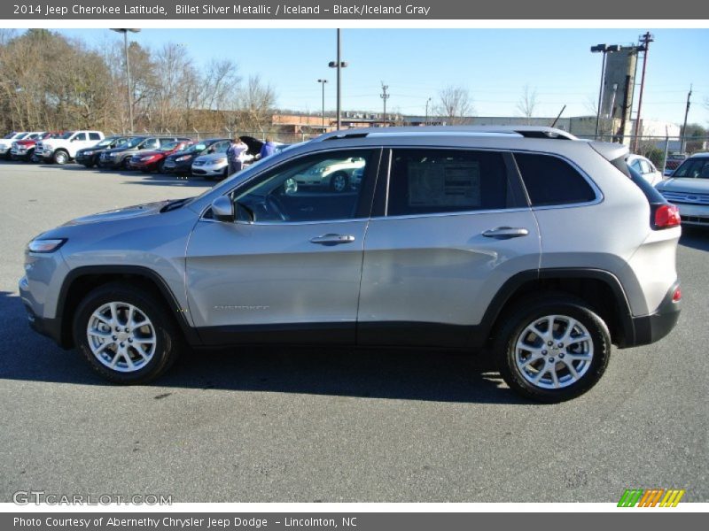 Billet Silver Metallic / Iceland - Black/Iceland Gray 2014 Jeep Cherokee Latitude