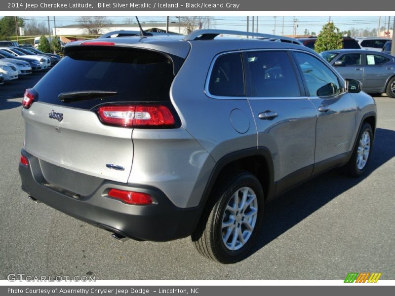 Billet Silver Metallic / Iceland - Black/Iceland Gray 2014 Jeep Cherokee Latitude