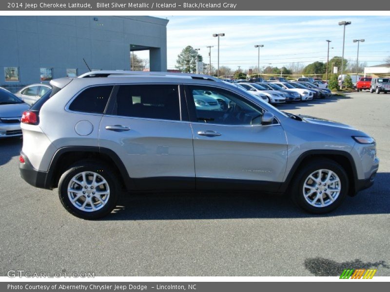 Billet Silver Metallic / Iceland - Black/Iceland Gray 2014 Jeep Cherokee Latitude