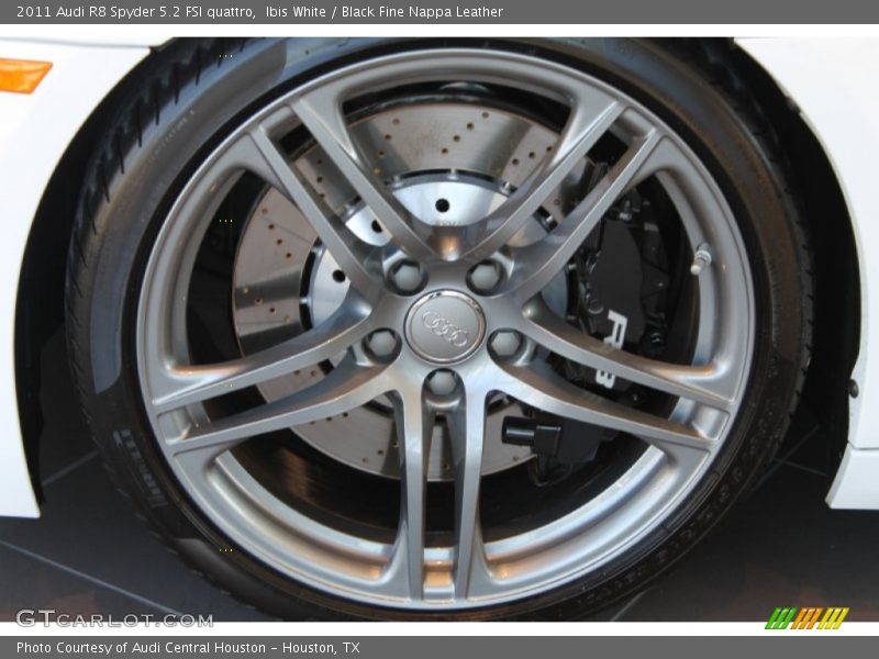 Ibis White / Black Fine Nappa Leather 2011 Audi R8 Spyder 5.2 FSI quattro