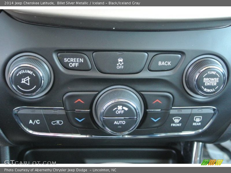 Billet Silver Metallic / Iceland - Black/Iceland Gray 2014 Jeep Cherokee Latitude