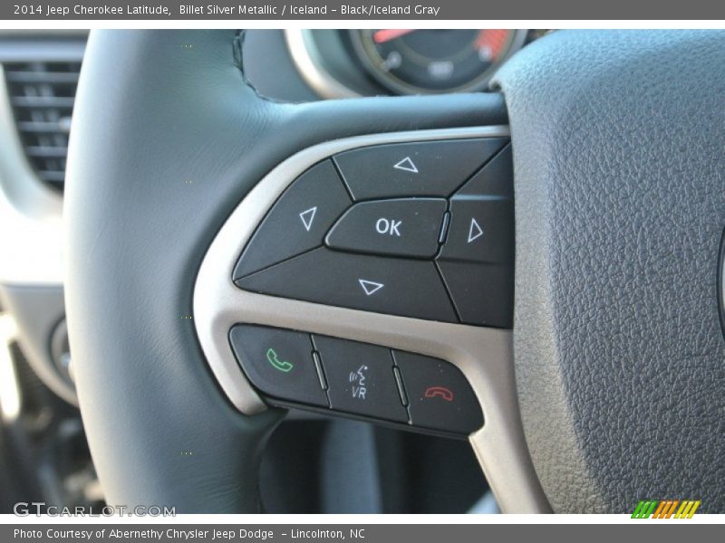 Billet Silver Metallic / Iceland - Black/Iceland Gray 2014 Jeep Cherokee Latitude