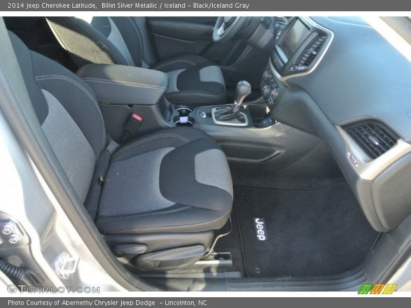 Billet Silver Metallic / Iceland - Black/Iceland Gray 2014 Jeep Cherokee Latitude