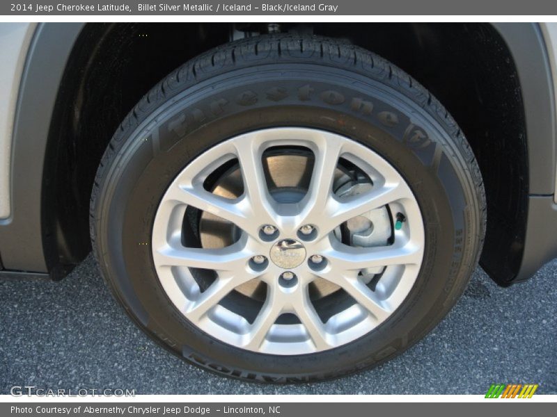 Billet Silver Metallic / Iceland - Black/Iceland Gray 2014 Jeep Cherokee Latitude