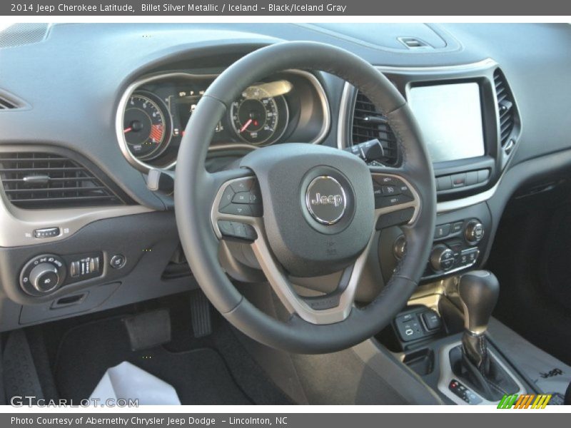 Billet Silver Metallic / Iceland - Black/Iceland Gray 2014 Jeep Cherokee Latitude