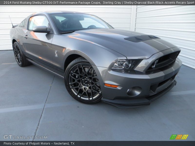 Front 3/4 View of 2014 Mustang Shelby GT500 SVT Performance Package Coupe