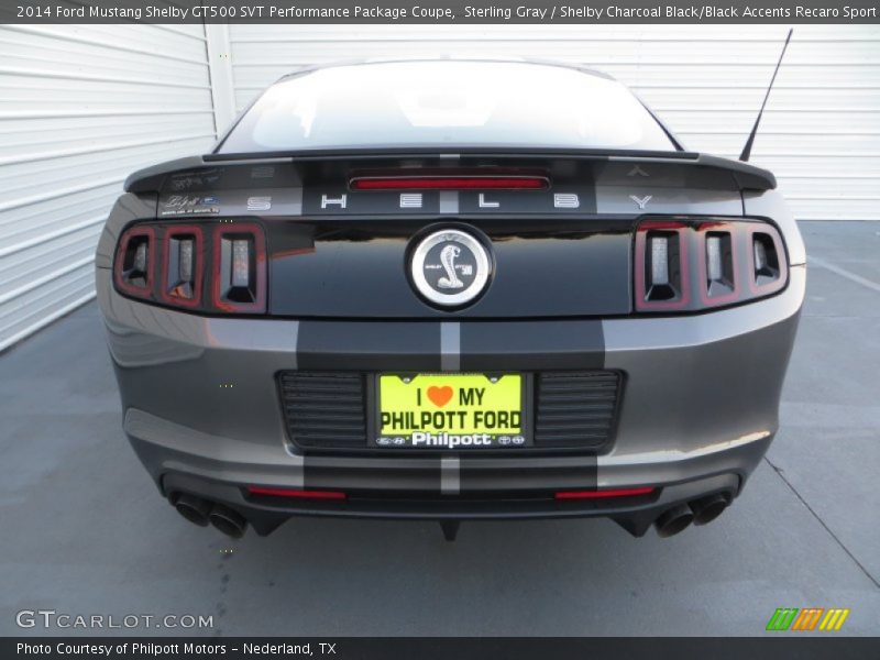 Sterling Gray / Shelby Charcoal Black/Black Accents Recaro Sport Seats 2014 Ford Mustang Shelby GT500 SVT Performance Package Coupe