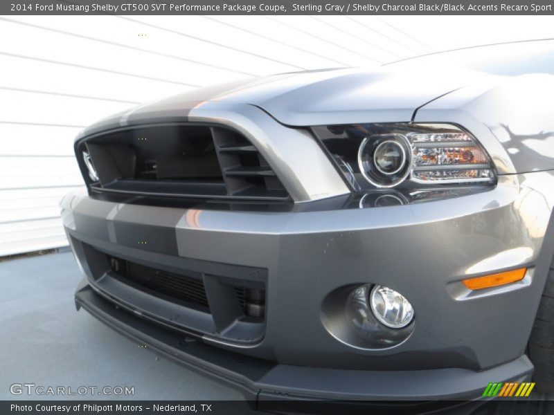 Sterling Gray / Shelby Charcoal Black/Black Accents Recaro Sport Seats 2014 Ford Mustang Shelby GT500 SVT Performance Package Coupe