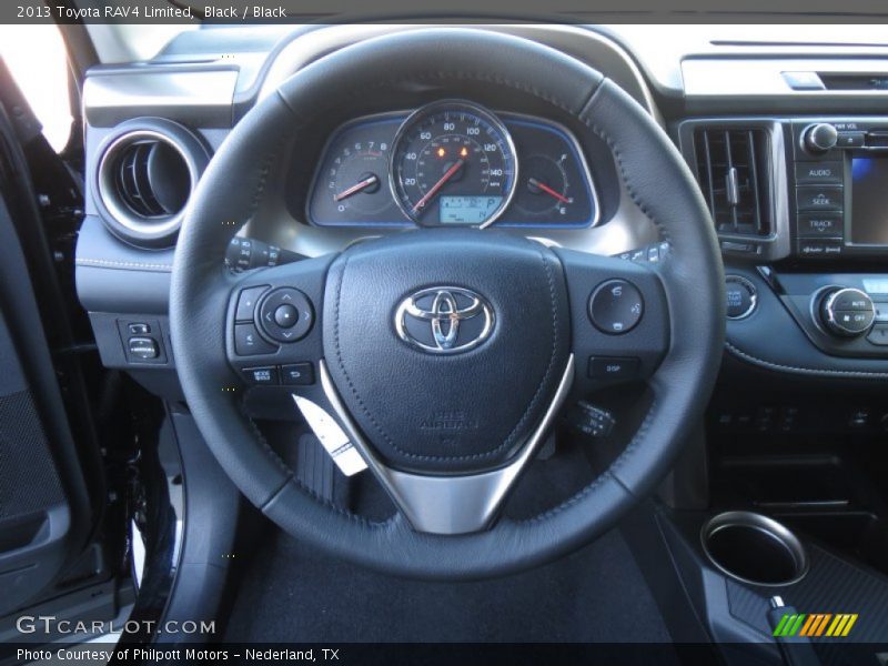 Black / Black 2013 Toyota RAV4 Limited