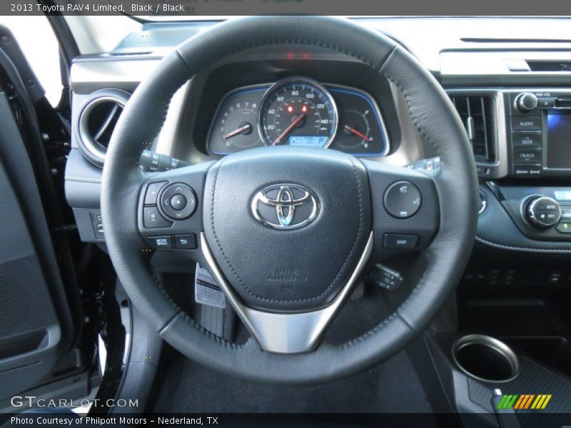 Black / Black 2013 Toyota RAV4 Limited