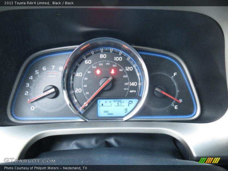 Black / Black 2013 Toyota RAV4 Limited