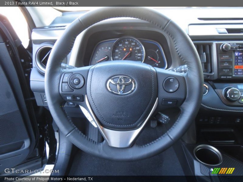 Black / Black 2013 Toyota RAV4 Limited