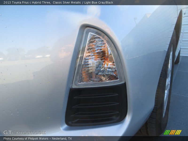 Classic Silver Metallic / Light Blue Gray/Black 2013 Toyota Prius c Hybrid Three