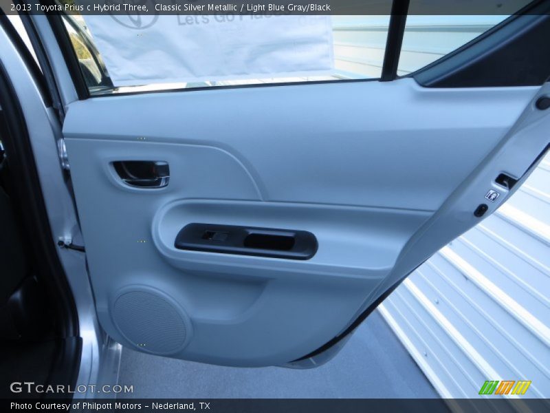 Classic Silver Metallic / Light Blue Gray/Black 2013 Toyota Prius c Hybrid Three