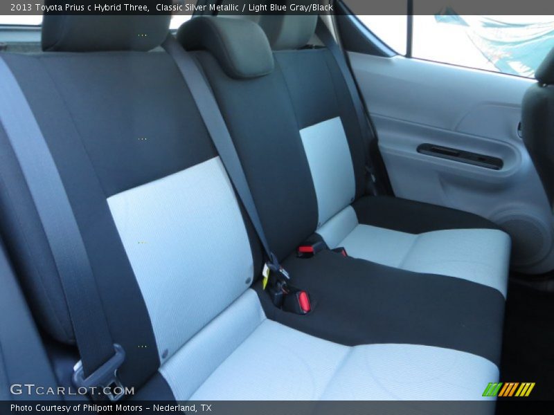Classic Silver Metallic / Light Blue Gray/Black 2013 Toyota Prius c Hybrid Three