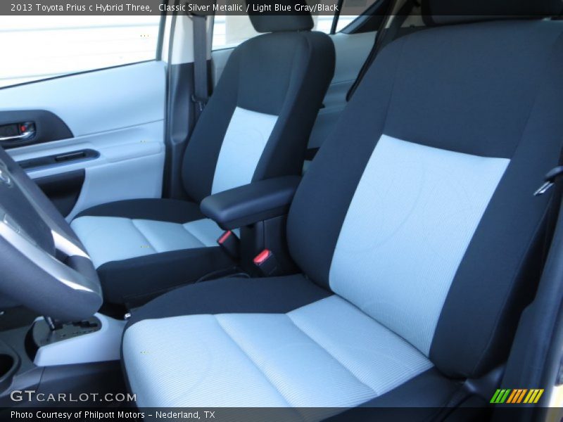 Classic Silver Metallic / Light Blue Gray/Black 2013 Toyota Prius c Hybrid Three