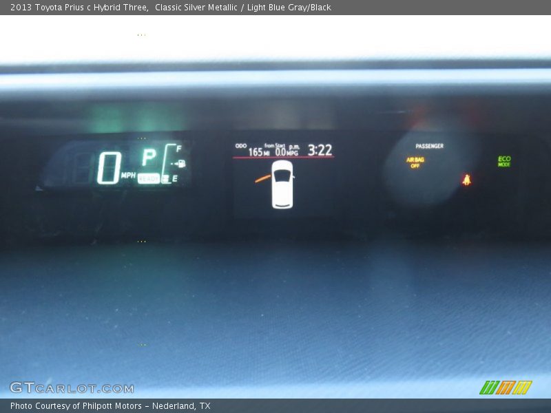 Classic Silver Metallic / Light Blue Gray/Black 2013 Toyota Prius c Hybrid Three