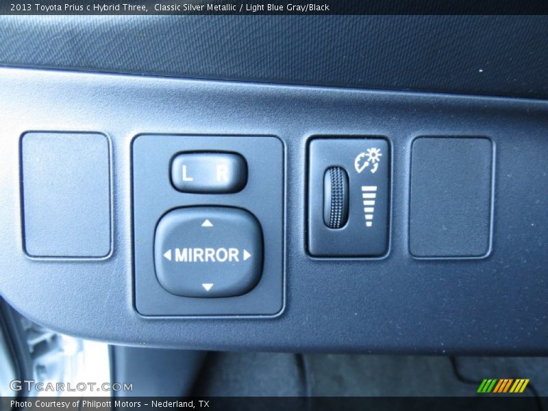 Classic Silver Metallic / Light Blue Gray/Black 2013 Toyota Prius c Hybrid Three