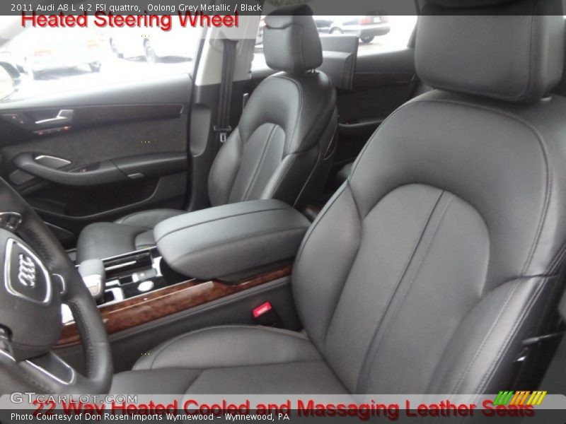 Oolong Grey Metallic / Black 2011 Audi A8 L 4.2 FSI quattro