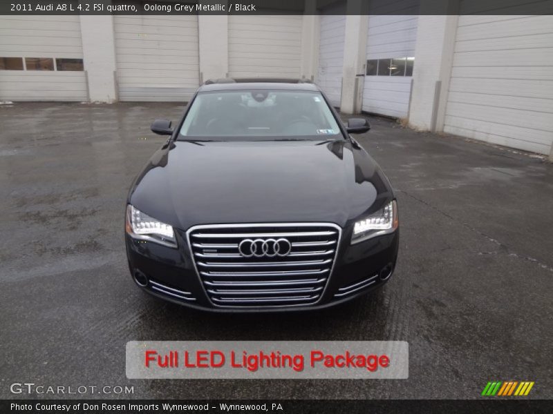 Oolong Grey Metallic / Black 2011 Audi A8 L 4.2 FSI quattro