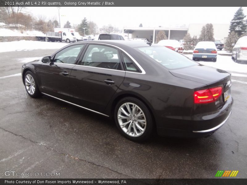 Oolong Grey Metallic / Black 2011 Audi A8 L 4.2 FSI quattro
