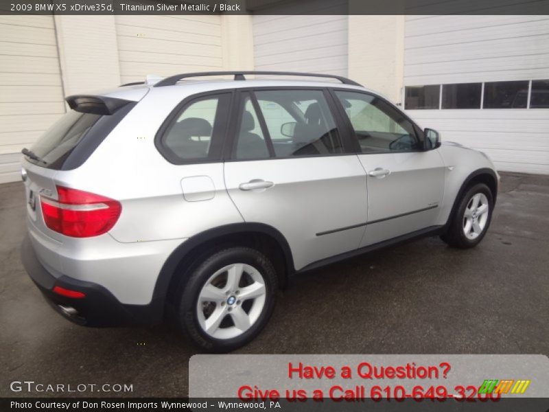 Titanium Silver Metallic / Black 2009 BMW X5 xDrive35d