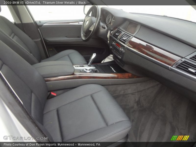 Titanium Silver Metallic / Black 2009 BMW X5 xDrive35d