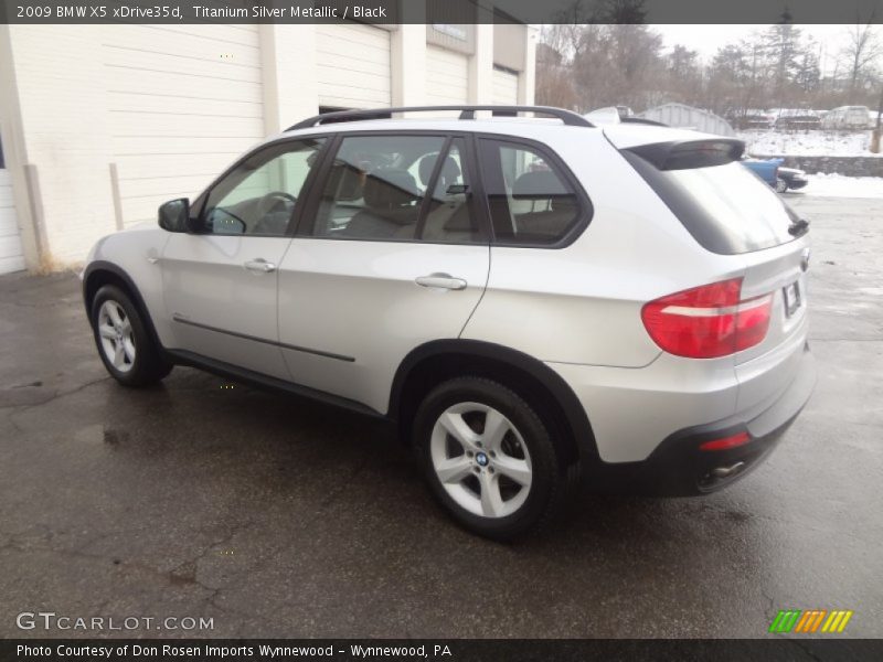 Titanium Silver Metallic / Black 2009 BMW X5 xDrive35d