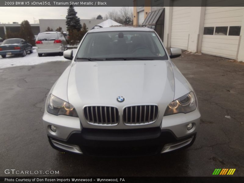 Titanium Silver Metallic / Black 2009 BMW X5 xDrive35d