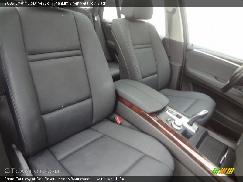 Titanium Silver Metallic / Black 2009 BMW X5 xDrive35d