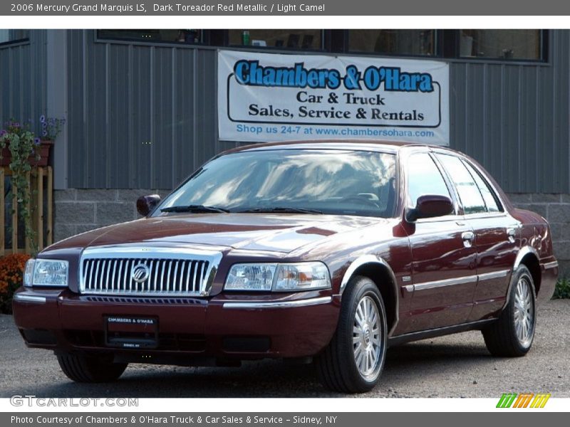 Dark Toreador Red Metallic / Light Camel 2006 Mercury Grand Marquis LS
