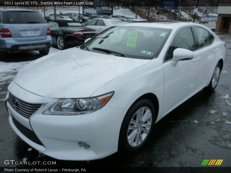 Starfire White Pearl / Light Gray 2013 Lexus ES 350