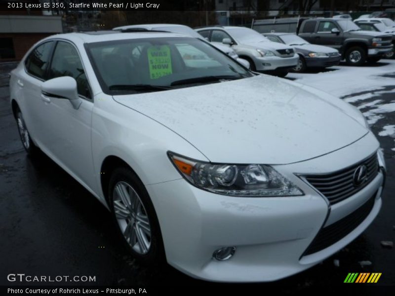 Starfire White Pearl / Light Gray 2013 Lexus ES 350