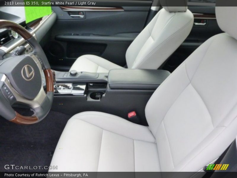 Starfire White Pearl / Light Gray 2013 Lexus ES 350