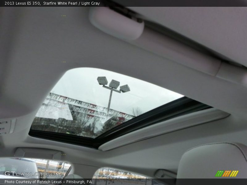 Starfire White Pearl / Light Gray 2013 Lexus ES 350
