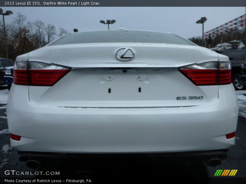 Starfire White Pearl / Light Gray 2013 Lexus ES 350