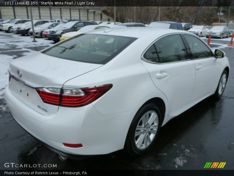 Starfire White Pearl / Light Gray 2013 Lexus ES 350