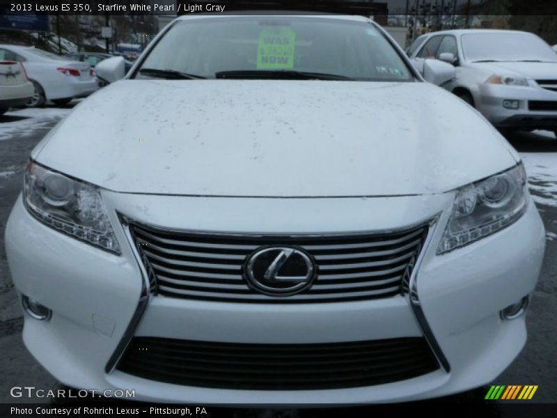 Starfire White Pearl / Light Gray 2013 Lexus ES 350