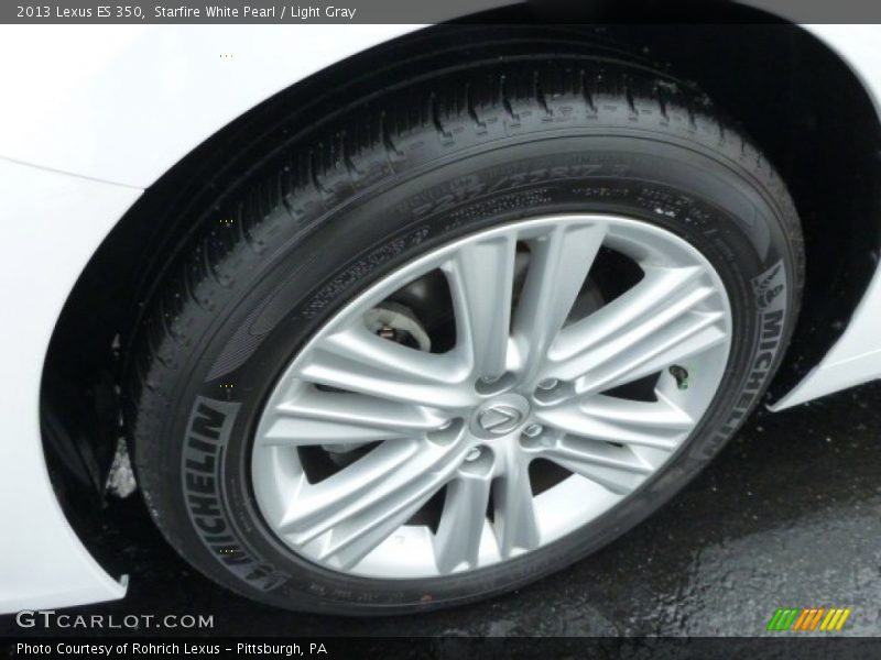 Starfire White Pearl / Light Gray 2013 Lexus ES 350